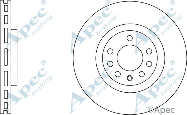 APEC BRAKING Jarrulevy DSK2596